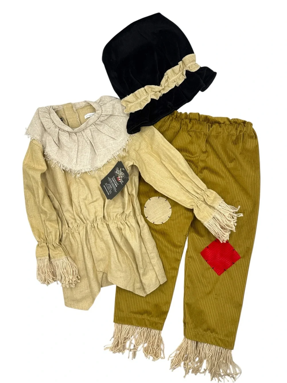 Pottery Barn Kids Wizard of Oz Scarecrow Halloween Costume 3 Pc Set Size 4-6